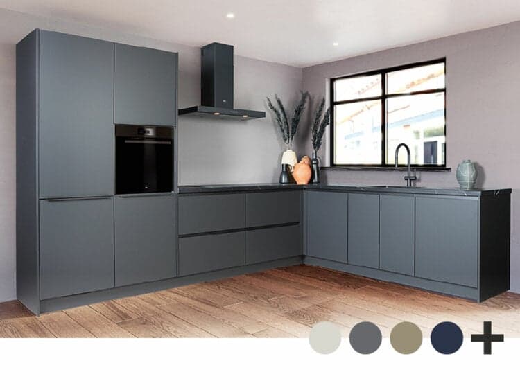 Tulp Zwart Ultramat Hoek