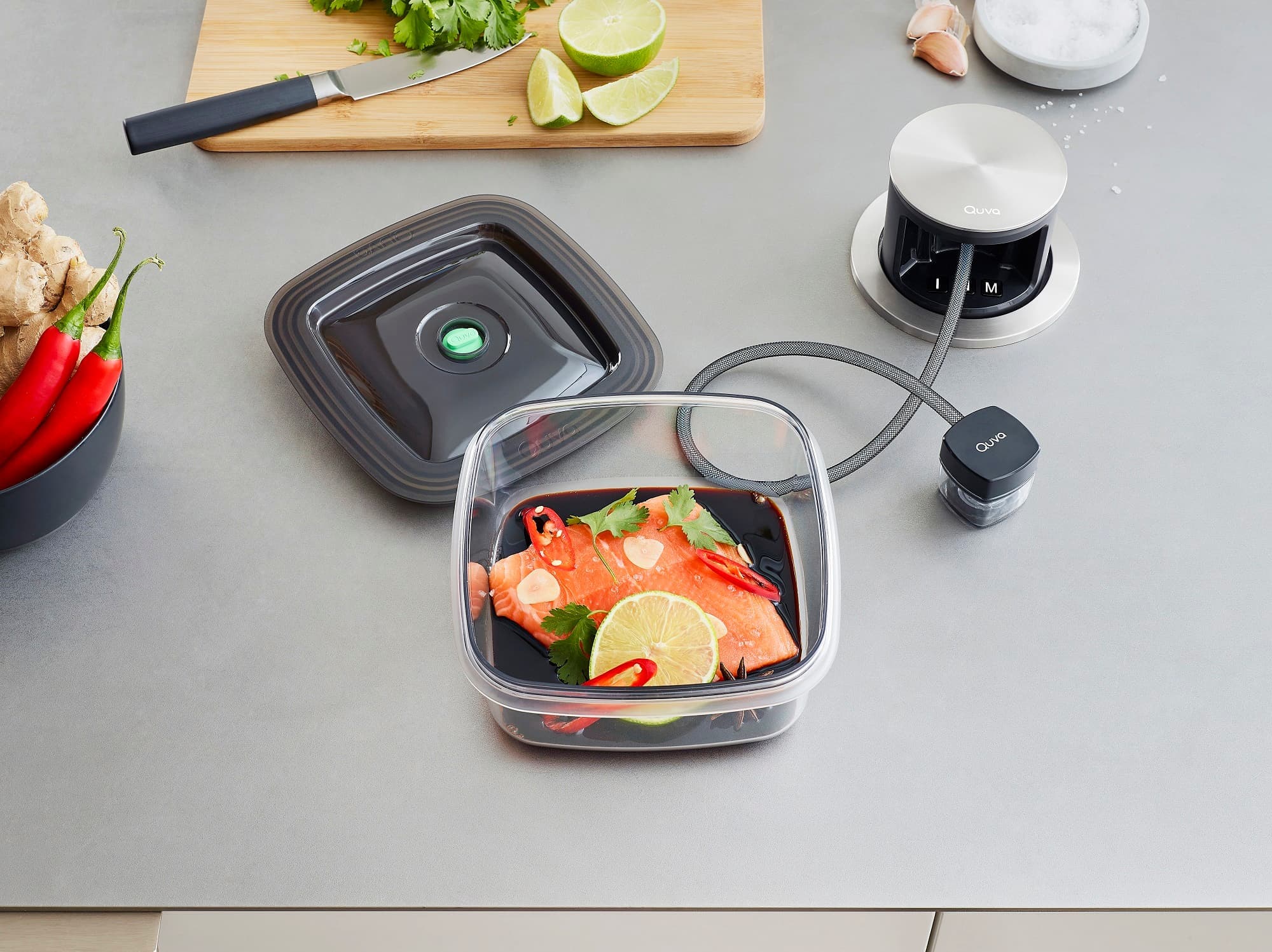 Quva: makkelijk en snel voedsel vacumeren